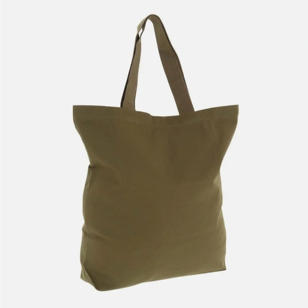 North Face Organic Cotton Tote Bag Military Olive - Picture 2 of 13